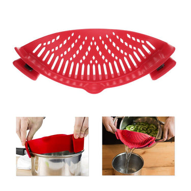SILICONE CLIP ON POT STRAINER - luvinly